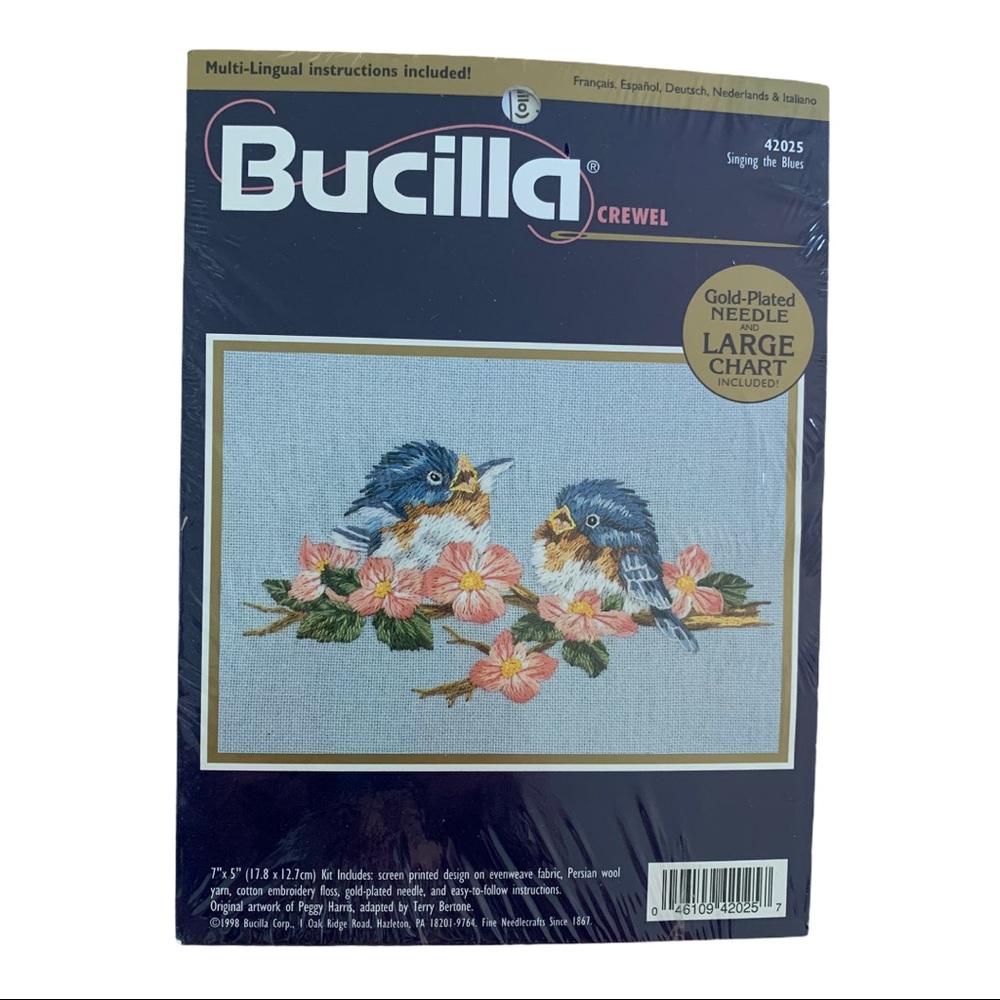 Bucilla Crewel 42025 Singing the Blues 7x5